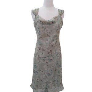 Faith ❤️ Passion Green Floral Dress with Sweetheart Neckline, Size 6